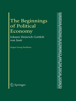 cover image of The Beginnings of Political Economy